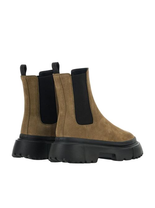 Stivaletto Donna beige con tomaia scamosciata HOGAN | HXW6290FC30BYEC414